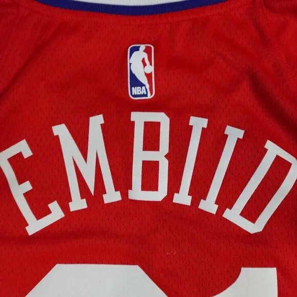 Philadelphia Sixers Basketball Jersey M / 44 Nike Dri Fit Joel Embiid
